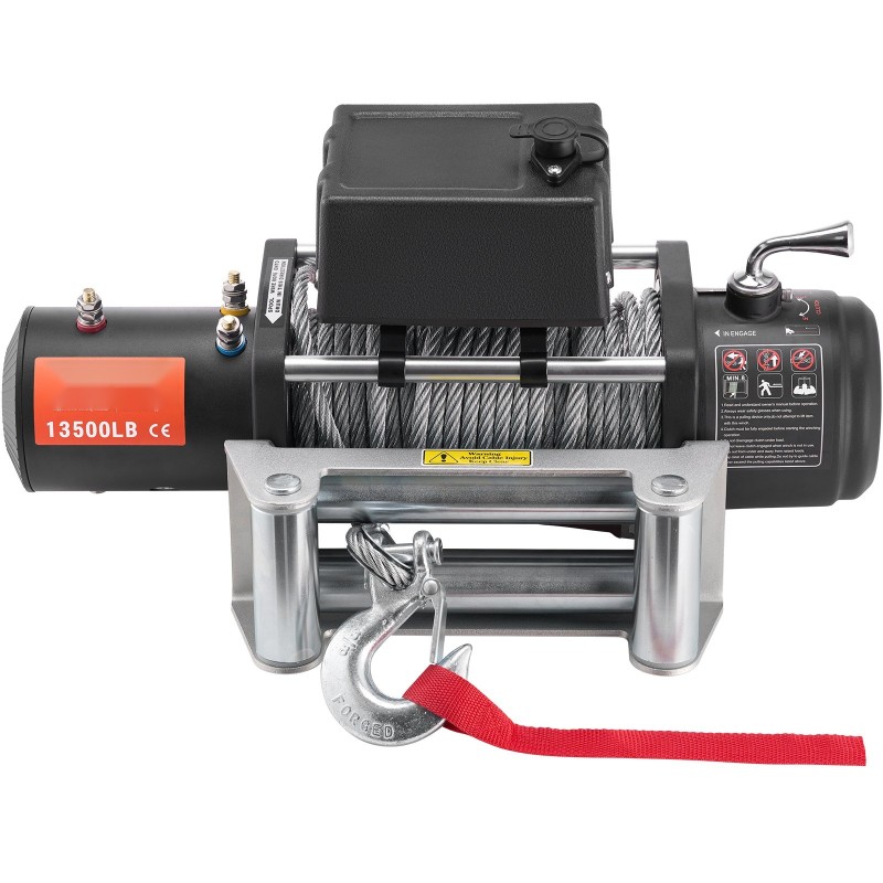 Sähkövinssi 12 V tasavirta 6,6 hv 6123 kg vetokyky teräsvaijerilla IP55 suojaus