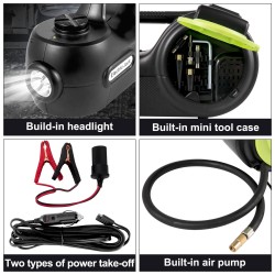 Sähköhydraulinen lattiatunkki 5 tonnia 155–420 mm nostokorkeus sisältää sähköisen mutterinvääntimen