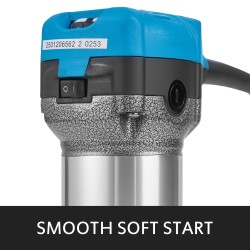 Kompakti puujyrsin 800W painevalettu alumiinirunko 10000–30000 kierrosta minuutissa neljällä pohjalla