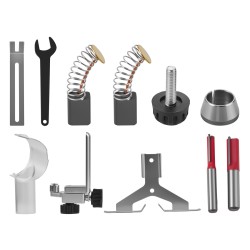 Kompakti puujyrsin 800W painevalettu alumiinirunko 10000–30000 kierrosta minuutissa neljällä pohjalla