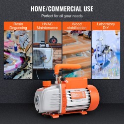 Yksivaiheinen tyhjiöpumppu 1/5 hv 100 l/min 220–240 V kuparimoottorilla ilmastointi ja kylmälaitehuoltoon