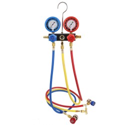 Tyhjiöpumppu ja manometrisarja 186 W 267 l min yksivaiheinen lamellityyppinen R134a R410a R32