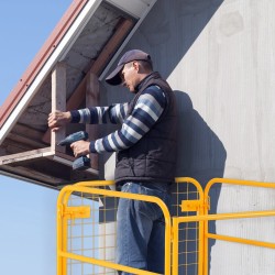 Trukkityötaso taitettava sinkitty teräsrakenne kantavuus 544 kg 92 x 92 cm