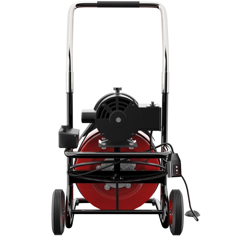 Sähköinen viemärin puhdistuskone 23 m 10 mm teräsydinkaapelilla 25–100 mm putkille