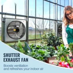 Seinäasennettava poistoilmapuhallin alumiiniseos ja sinkitty teräs 1400 kierrosta minuutissa ilmavirta 2892 CFM