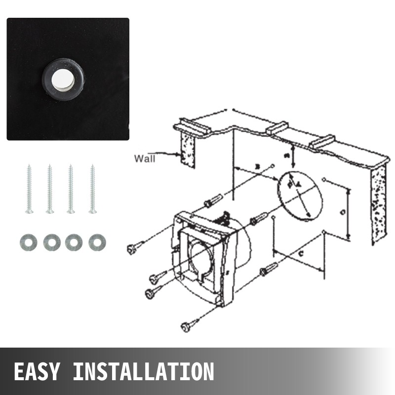 Poistoilmapuhallin metallirunkoinen 300 mm teolliseen käyttöön 107 W ilmavirta 2850 m3/h