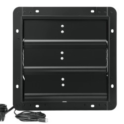 Seinäasenteinen sulkuluukkuinen poistopuhallin 305 mm EC moottori lämpötila ja kosteusohjain kasvihuoneisiin