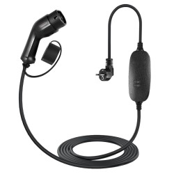 Kannettava sähköauton laturi Type 2 liitin 2 3 kW 10A 6 m kaapeli