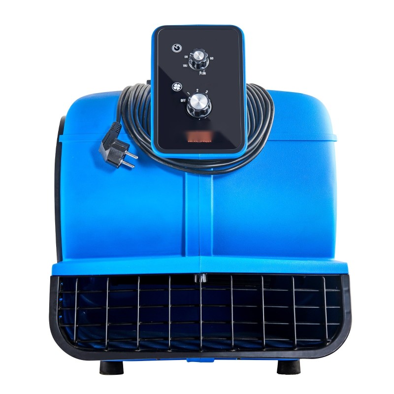 Lattiaerotin polypropeenirunkoinen kannettava kuivaus- ja viilennyspuhallin kolmella nopeudella säädettävillä kulmilla