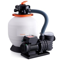 Hiekkasuodatinpumppu 350 mm termoplastinen säiliö 13000 l/h 450W 6-asentoinen venttiili maanpäällisiin uima-altaisiin