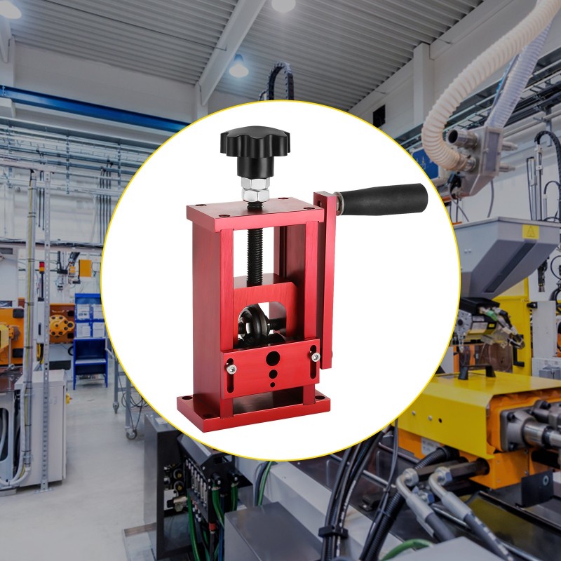 Johdonkuorintakone manuaalinen alumiiniseosrunko kuparikaapeleille 1,5–20 mm punainen kompakti