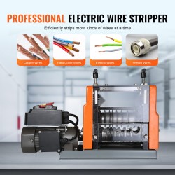 Johdonkuorintakone valurautarunko 1,5–25 mm 60 watin 7 kanavaa kuparin talteenottoon