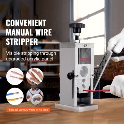 Johdonkuorintakone kompakti alumiiniseosrunko 1,5–40 mm kuparijohtojen kuorintaan käsikäyttö tai porakonekäyttö