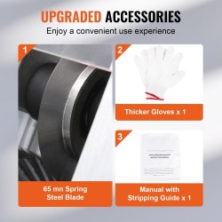 Johdonkuorintakone kompakti alumiiniseosrunko 1,5–40 mm kuparijohtojen kuorintaan käsikäyttö tai porakonekäyttö