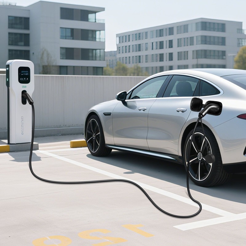 Jatkojohto sähköautolle tyyppi 2 10 m 32 A 22 kW IP65