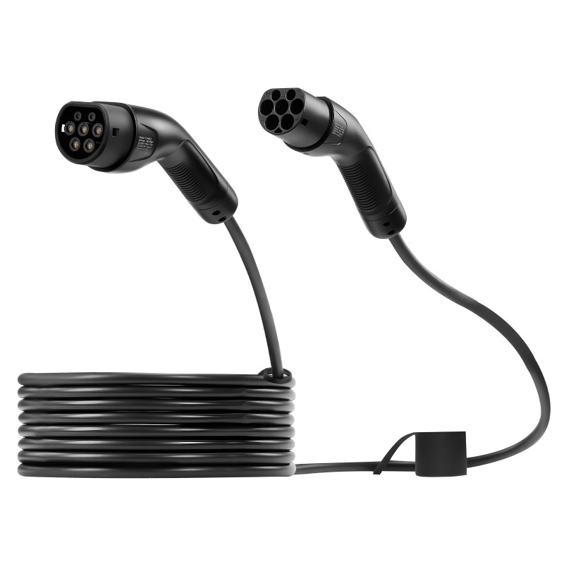 Jatkojohto sähköautolle tyyppi 2 10 m 32 A 22 kW IP65