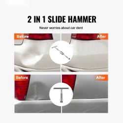 Auton korin lommon oikaisusarja ruostumatonta terästä kuumaliimapistoolilla ja vedonastoilla