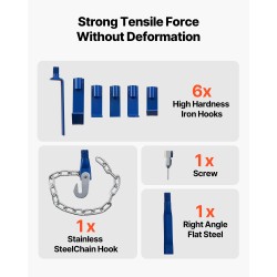 Liukuvasarasarja 14-osainen liukuvasara 5,9 kg jatkovarrella kantolaukulla autoihin