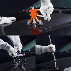 Auton lommokorjaussarja ilman maalausta sisältää sillanostimen liimapyssyn ja vetotapit