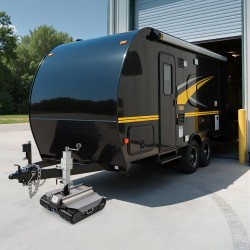 Sähköinen perävaunun siirtäjä 4082 kg vetokyky 100 m kaukosäätö telaketjuilla