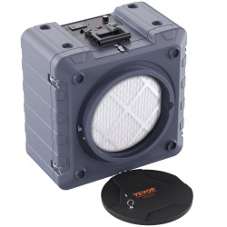 Ilmanpuhdistin 3-vaiheisella suodatuksella MERV10 hiilisuodatin H13 HEPA pinottava 800 CFM