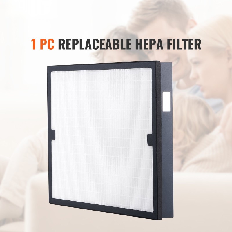 HEPA-ilmansuodatin 16 x 19 tuumaa vaihdettava valkoinen ilmanpuhdistimiin
