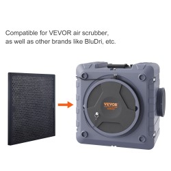 Aktiivihiilisuodattimet 400x400x20 mm 3 kpl musta ilmanpuhdistimiin