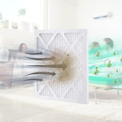 Esisuodattimet 5 kpl 400 x 400 x 20 mm valkoiset ilmanpuhdistimiin