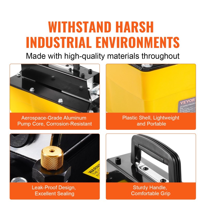 Ilmakäyttöinen hydrauliikkapumppu 10000 PSI 2,3 l säiliö 3 m kauko-ohjain