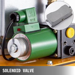 Sähköhydraulinen yksitoiminen pumppu 750W 220V 7L solenoidiventtiilillä jalkakytkimellä
