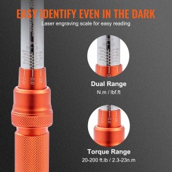 Mekaaninen momenttiavain kromipinnoitettu 1/4-tuuman karalla 2,3–23 Nm