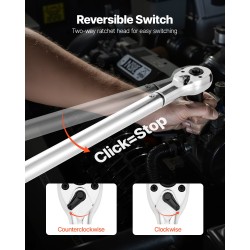 Momenttiavain seosteräs 3/4 tuuman vetoneliö 136–814 Nm auton korjaukseen