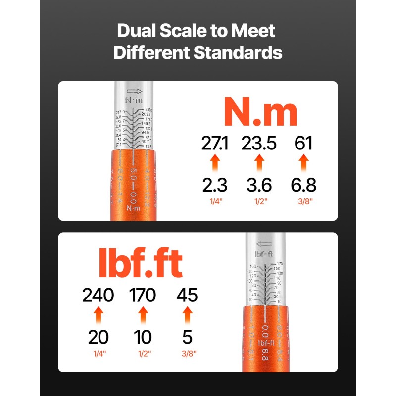 Momenttiavainsarja 3-osainen 1/4 3/8 1/2 tuumaa polkupyörän huoltoon