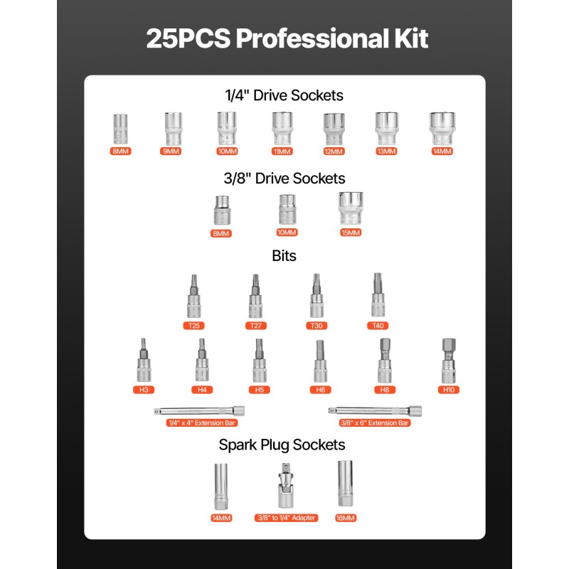 Momenttiavainsetti 3/8-tuumainen 5–60 Newtonmetriä kaksisuuntainen 72-hampainen hylsyineen