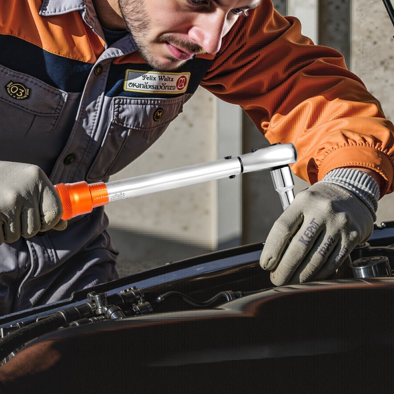 Momenttiavainsetti 3/8-tuumainen 5–60 Newtonmetriä kaksisuuntainen 72-hampainen hylsyineen