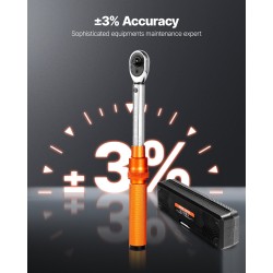 Momenttiavainsarja 1/4-tuumainen 2,3–22,6 N.m 72-hampainen räikkä polkupyörän huoltoon