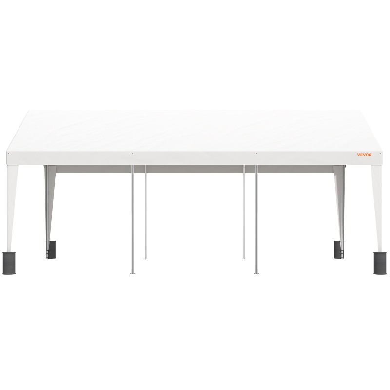 Autokatos 3 x 6 m 180 g/m² PE-kate galvanoitu teräsrunko 8 pylvästä