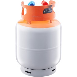 Kylmäaineen talteenottosäiliö 13 6 kg nesteluokitettu 400 PSI messinkinen Y venttiili esitäytetty typellä