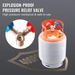 Kylmäaineen talteenottosäiliö 50 paunan kapasiteetti HP295-teräs 2,7 MPa Y-venttiili R22/R134A/R410A