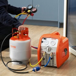 Kylmäaineen talteenottosäiliö 50 paunan kapasiteetti HP295-teräs 2,7 MPa Y-venttiili R22/R134A/R410A