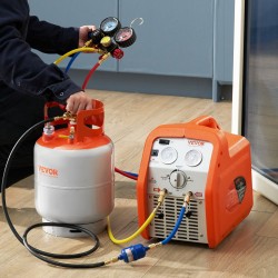 Kylmäaineen talteenottosäiliö HP295-teräs 13,6 kg kellukekytkimellä esitäytetty typellä