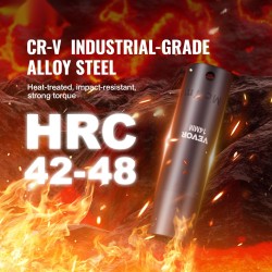 Iskuhylsysarja 3/8 tuuman 48-osainen Cr-V-seosteräs tuumakoot 5/16–3/4 ja metrikoot 8–22 mm kotelo