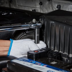 Iskevä hylsysarja 1/2 tuuman 23-osainen Cr-V-seosteräs 6-kulmainen säilytyskotelolla autohuoltoon