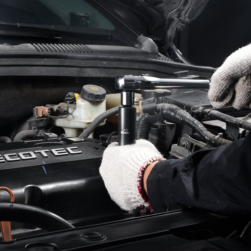 Iskuhylsysarja 59-osainen CR-MO-seosteräksestä SAE 5/16–1-1/4 ja 6–32 mm