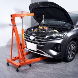 Moottorin kuormantasaaja teräsrunko 2 tonnia taittuva 6 pyörää