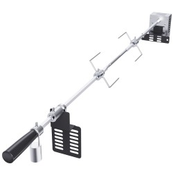 Grillin vartaasarja ruostumatonta terästä 81–100 cm 12 kg kaasu ja hiiligrilleihin