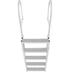 Sisäänvedettävät 5 portaiset laituritikkaat alumiiniseosta säädettävä korkeus 1700 2005 mm 4 tuumaiset askelmat liukuestolla