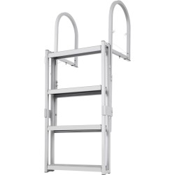 Teleskooppinen 4 portainen laituri ja venetikas alumiiniseos säädettävä 1400 1705 mm