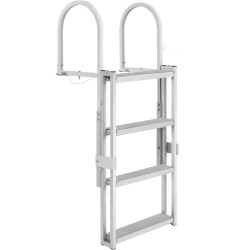 Teleskooppinen 4-portainen laituri- ja venetikas alumiiniseos säädettävä 1400–1705 mm