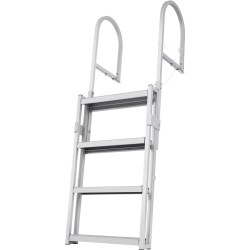 Teleskooppinen 4-portainen laituri- ja venetikas alumiiniseos säädettävä 1400–1705 mm